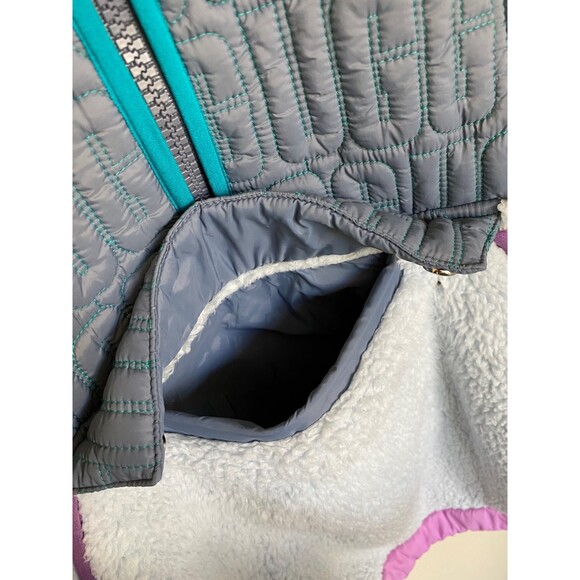 UGG Iggy Sherpa Half Zip Pullover in Gray Dawn Multi Size Small - Picture 9 of 12